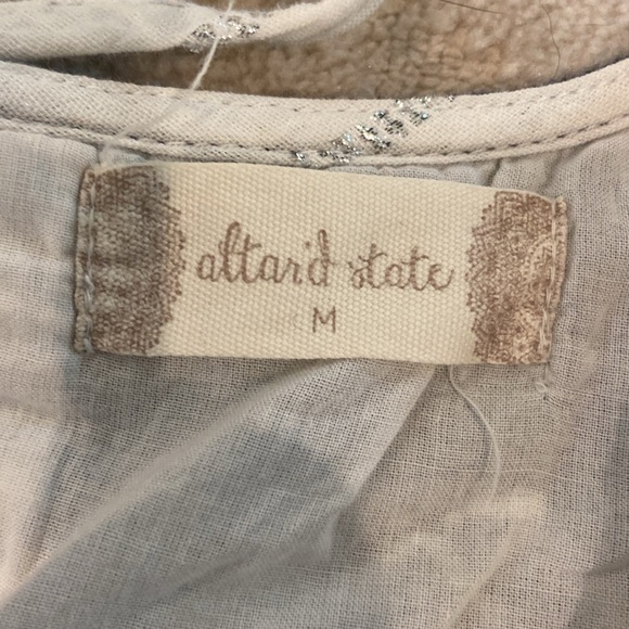 Altar’d State Medium Boho Aztec Tribal Abara Sleeveless Embroidered Dress - Picture 9 of 10